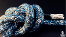 Ecoute spi compétition ÂME DYNEEMA© SK99 + GAINE MIXTE TECHNORA© / POLYESTER / HMPE Noir Bleu Gris